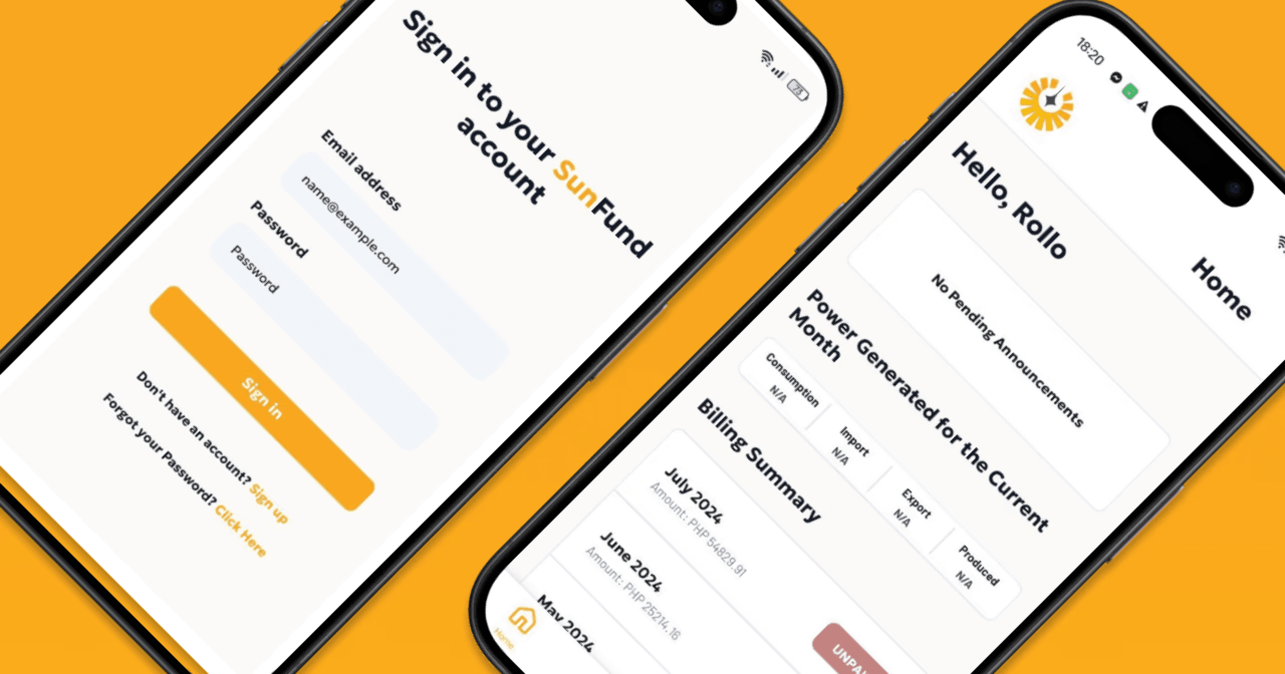 Easy site monitoring and payment through our online platforms